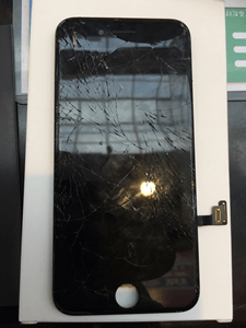 大阪難波店にてiPhone7ブラック液晶交換修理致しました！2017年9月7日ブログ。